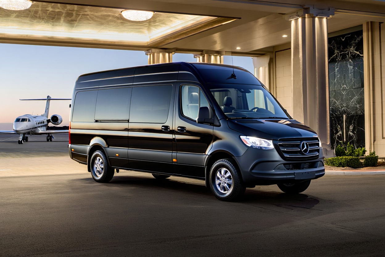 Mercedes Executive Sprinter van for group luxury transportation